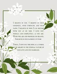 Lds Ring Ceremony Wording 2 I Believe Ring Ceremony Vows Rings Ceremony Lds Wedding Ring Ceremony