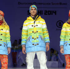 Begleite und unterstütze die athleten von team deutschland auf ihren weg zu und bei den olympischen spielen. Sotschi 2014 Schrill Bunte Kleidung Fur Deutsches Olympia Team Welt