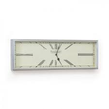Maybe you would like to learn more about one of these? Polished Nickel Rectangle Wide Wall Clock Clock Rectangle Wall Clock Wall Clock