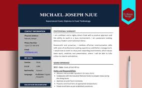 Think of the curriculum vitae (cv) as an academic resume: Sample Cv For Cook In Word Document