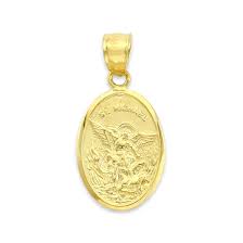 Real Solid Gold St Michael Pendant in 10k or 14k, St Michael Pendant  Firefighter Gifts Protection Jewelry Police Gifts Graduation Gifts
