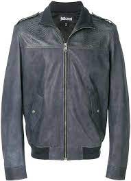 Just Cavalli Embossed Bomber Jacket Farfetch Bomber Jacket Jackets Just Cavalli