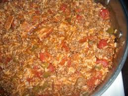 This simple beef and rice recipe was one of the first that i tried. Hamburger Spanish Rice With Bacon Ingredients Ground Beef Ketchup Paprika Recipes City Data Forum