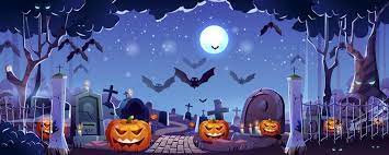 Search more than 600,000 icons for web & desktop here. Halloween Graveyard Landing Page Web Banner Background 3417797 Vector Art At Vecteezy