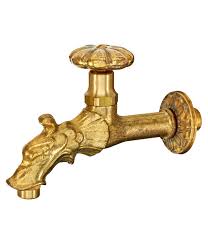 Ein zentraler außenwasserhahn im garten muss oft für mehrere zapfzwecke herhalten. Nostalgie Messing Wasserhahn Fur Brunnen 1 2 Zoll Gold Dehner