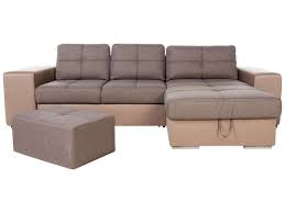 Uni ou bicolore, c'est son revêtement qui fera la différence. Canape D Angle Convertible Reversible 4 Places Serata Coloris Brun Brun Vente De Canape D Angle Conforama