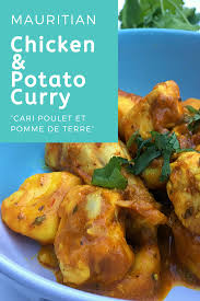 Mauritian Chicken Potato Curry Recipe Cari Poulet Et Pomme De Terre Potato Curry Chicken Potatoes Chicken And Potato Curry
