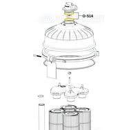 Hayward ProGrid DE7220 Filter Replacement Parts Diagram