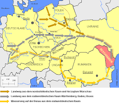 Auswanderungswege Aus Dem Deutschen Raum Nach Bessarabien 1814 Bis 1842 Karte Mit Den Grenzen Europas Mit Stand 1999 Prag Tschechien Warschau Budapest