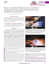 Toni braxton — why won't you love me 04:41. Pdf Prepectoral Breast Reconstruction Or Muscle Sparing Technique With The Braxon Porcine Acellular Dermal Matrix
