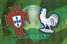 Live coverage of a potentially colossal group f clash as defending champions portugal take on world cup holders france at the puskas arena in budapest. Gxnq5 Scrr0vpm