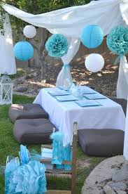Table Outdoor Birthday Party Decoration Ideas For Adults Dandelions Birthday Party Ideas Photo 1 Of 53 Backyard Party Decorations Backyard Party Outdoor Parties