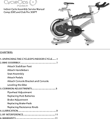 Check spelling or type a new query. Cycleops Club Pro 300pt Users Manual 16417g