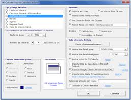 Creador De Calendario Para Word Y Excel Calendario Calendarios Mensuales Libro Diario Contabilidad