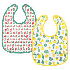 Petit cadeau original et bien utile et pas cher. Matvra Bavoir Motif Fruits Legumes Vert Jaune Ikea