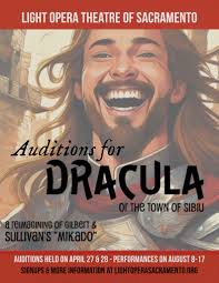 Auditions for The Mikado reimagining in Sacramento