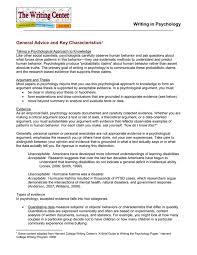 Check spelling or type a new query. Writing In Psychology General Advice And Key Characteristics