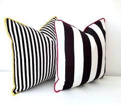 Black And White Striped Pillow Covers Striped Black And White Throw Pillow Cover Wide Black And White Throw Pillow Covers White Throw Pillows Black And White Cushions