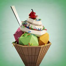 Low Poly Icecream Low Poly Art Low Poly Low Poly 3d