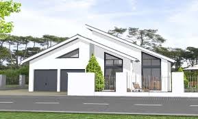 Bungalow 162 Moderner Bungalow Mit Pultdach Und Doppelgarage Haus Bungalow Moderne Architektur Luxus Moderne Hauser