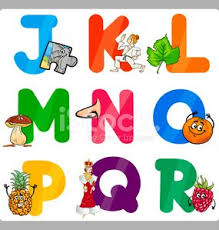 One of these has the alphabet at the center and some things that start with that alphabet. Education Cartoon Alphabet Letters For Kids Clipart Image