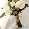 Magnolia leaves and artificial blooms are a hardy and beautiful display for the cold winter months. 1