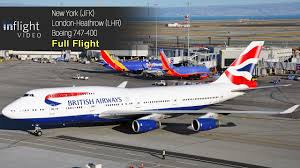 I booked a british airways flight and found myself boarding a partner company plane of american airline with not personal screens, with a very. British Airways Boeing 747 400 Full Flight New York To London Heathrow Youtube