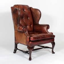 Free delivery & warranty available. Pair Of Early 20th Century Brass Tacked Tufted Leather High Back Wing Chairs Wing Chair Chair Leather Wingback Chair