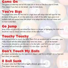 However, there are many different varieties of the game, all balls: Pool Rules Posters Home Facebook