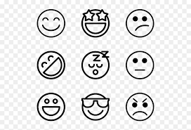 In society, this color is endowed with such symbols and meanings as innocence, purity, novelty, peace, and faith. Emoji Clipart Black And White Emoji Pictures Clip Art Black And White Hd Png Download Vhv