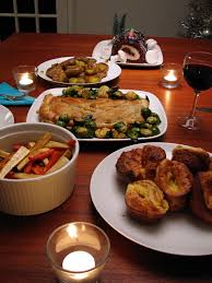 Christmas dinner is a meal traditionally eaten at christmas. English Christmas Dinner The Ranchette