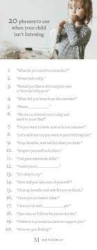 20 Phrases To Use When Your Child Isn T Listening Parenting Skills Smart Parenting Gentle Parenting