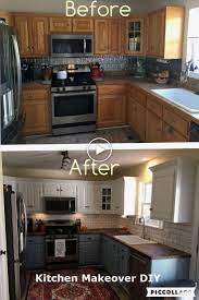 Nouveau Et Pas Cher Cuisine Relooking De Bricolage Idees Sur Un Budget Relooking Genel Cheap Kitchen Makeover Kitchen Diy Makeover Kitchen Remodel Small