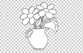 You can thus color them in red, orange, yellow, pink, violet and even red and white. A Vase Of Flowers Drawing Coloring Book Painting Png Clipart Adult Art Art Black Black And