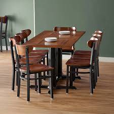 Lancaster Table Seating 30 X 72 Antique Walnut Solid Wood Live Edge Dining Height Table With 8 Boomerang Chairs Table Seating Live Edge Wood Lancaster Table