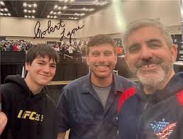 Meeting Big E at Pancheros restaurant