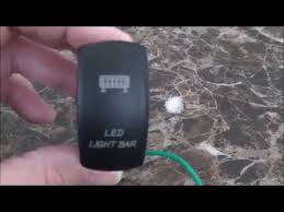 I have a 5 pin rocker switch (can find them cheap on amazon) and i am just wondering how i connect the wires so the switches light up when the dash backlights come on and also dim with dash lights if possible. Led Light Bar Rocker Switch Youtube