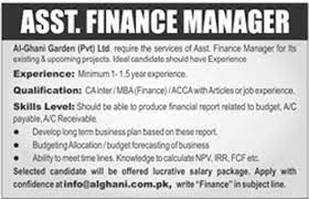 Working as a finance assistant is a great. Assistant Finance Manager Jobs In Lahore 01 Jul 2018