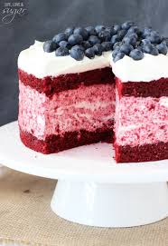 Easy Red Velvet Ice Cream Cake Made With No Churn Ice Cream Recipe Ice Cream Cake Ice Cream Cake Recipe Desserts
