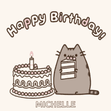 Happy Birthday Pusheen Gifs Tenor Chat pusheen pusheen love pusheen plush pusheen christmas pusheen stickers pusheen stormy xmas messages merry christmas images kawaii doodles.