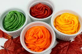Our sugarflair and progel purple food colour chart. How To Make Fall Harvest Frosting Two Sisters