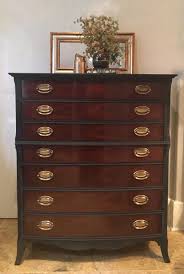 Excited To Share The Latest Addition To My Etsy Shop Sold Gibbard Black Mahogany Highboy Tallboy Tall Drawers Dresser Decor Antique Tallboy Dresser Dresser