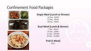 Pem confinement nanny agency is the largest confinement nanny agency in singapore with over 400 nannies and is the first to be licensed by ministry of manpower (mom). Confinement Food Catering Singapore Youtube