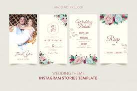 Instagram Stories Template For Wedding Invitation Card With Watercolor Flower And L Wedding Invitation Cards Floral Wedding Invitation Card Wedding Invitations