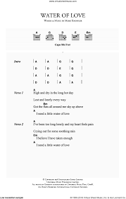 Straits Water Of Love Sheet Music For Guitar Chords Pdf