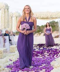 For the bride planning a destination wedding, bridesmaid dresses in sky blue and seafoam green will echo the serenity of a soft and ethereal, this pastel blue bridesmaid dress is a dreamy choice for a bohemian bride. Colors Wedding Mauve And Teal Simple Beach Wedding Mauve Bridesmaid Dresses