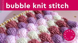 Bubble Stitch Bobble Knitting Pattern Youtube