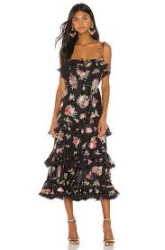 Zimmermann Honour Tiered Tie Dress In Black Floral Revolve Dresses Toronto Dresses Lace Wedding Dress Vintage