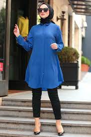 button royal blue tunic islamic clothing fashion fashion outfits