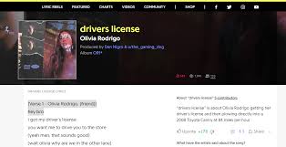 I got my driver's license last week / just like we always talked www.azlyrics.com/lyrics/oliviarodrigo/driverslicense.html. Drivers License Olivia Rodrigo Helicopteraddict